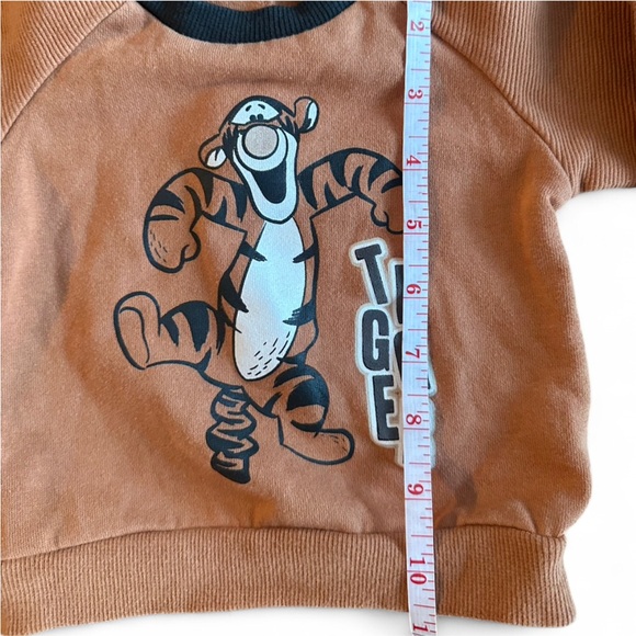 Y2K Disney Kids' Tigger Brown Sweatshirt - Picture 4 of 4